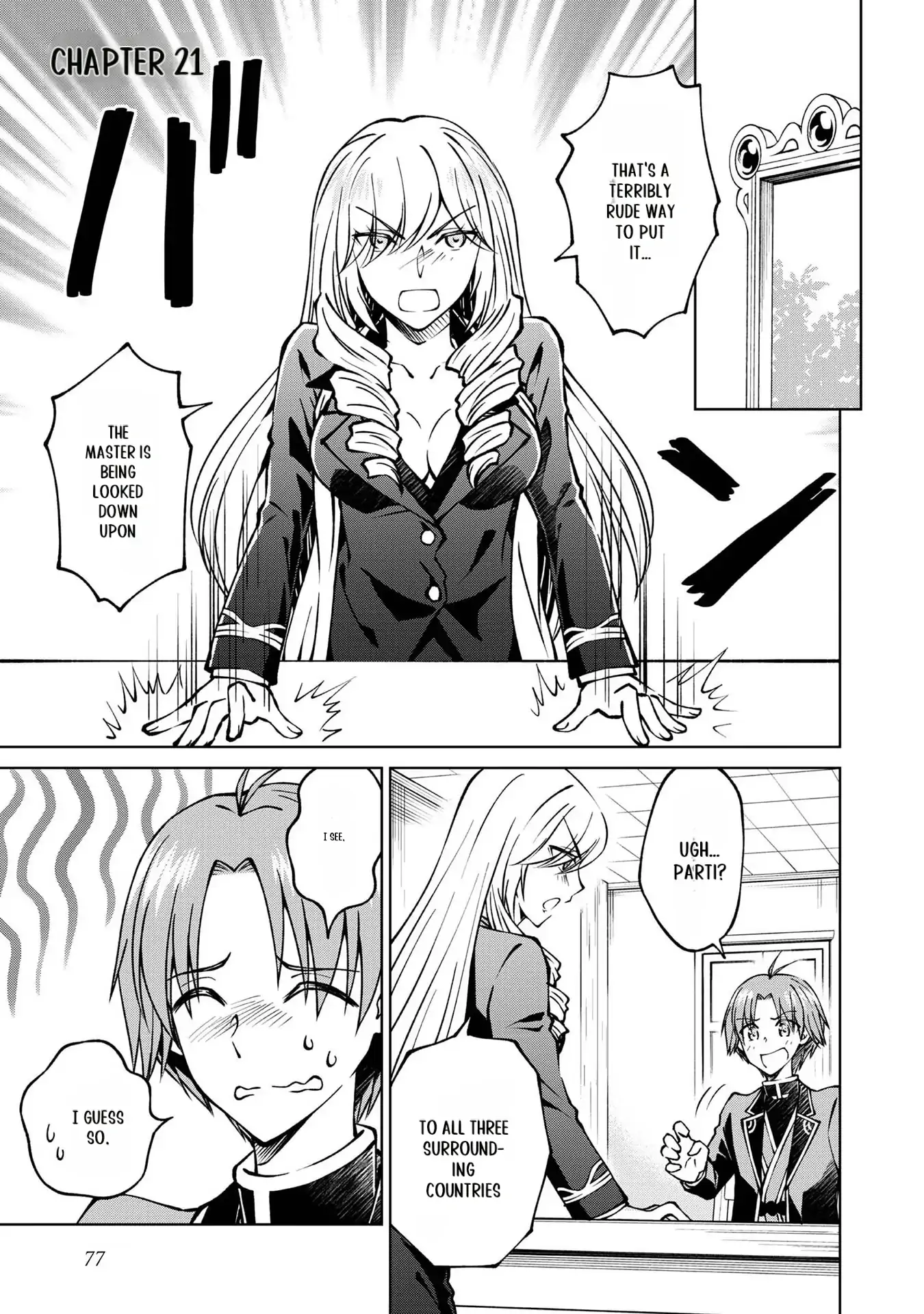 My Noble Family Is Headed for Ruin, so I May as Well Study Magic in My Free Time Chapter 21 - page 1