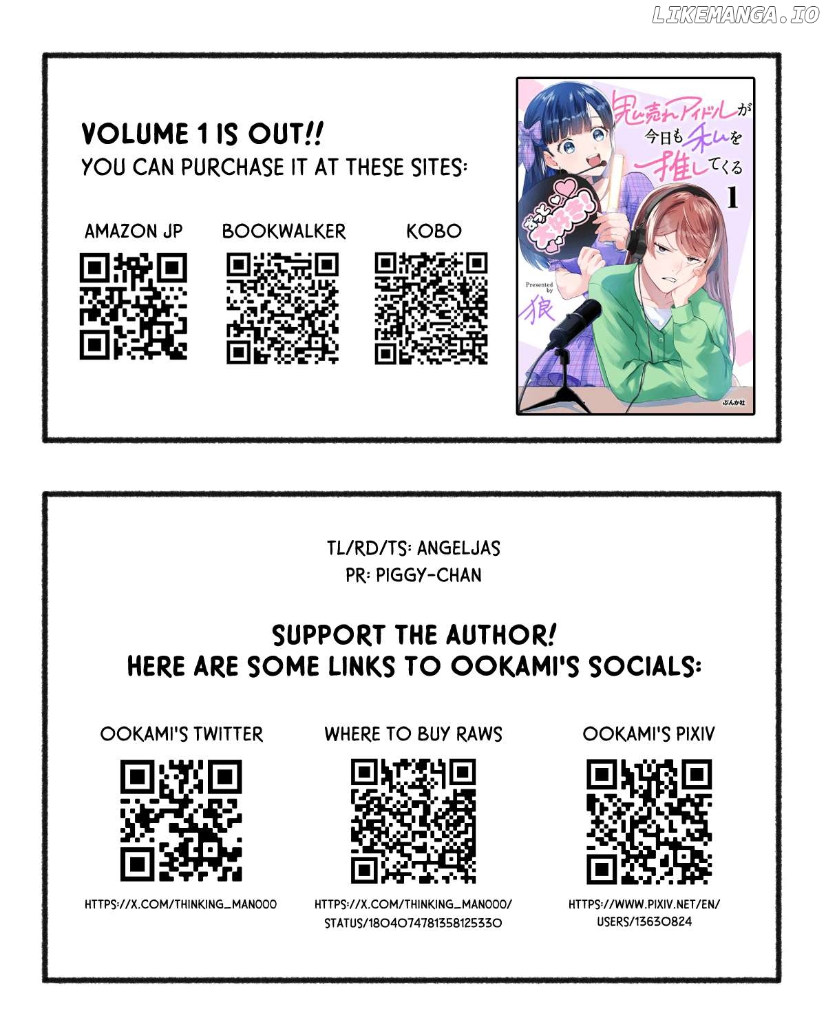 Oni Ure Idol ga Kyou mo Watashi wo Oshitekuru Chapter 10.1 - page 5