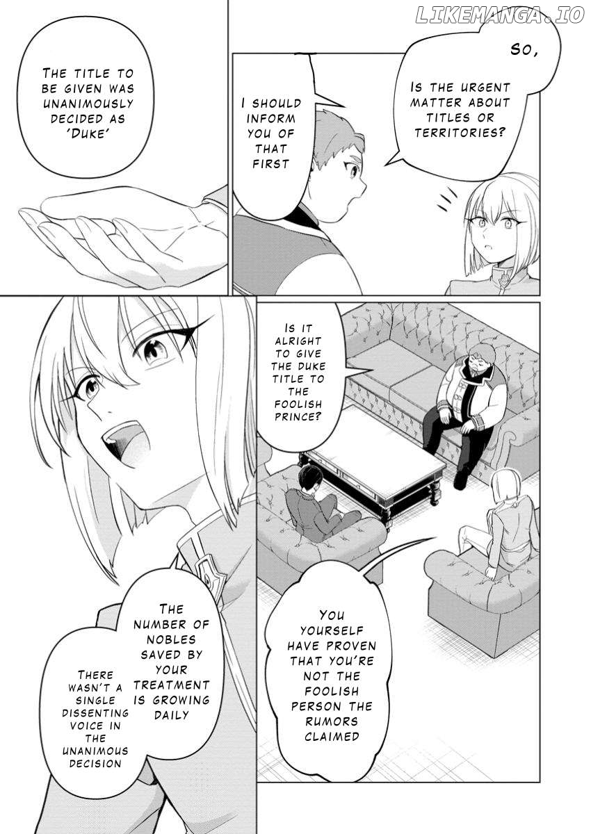 Tensei Saki ga Zannen Ouji Datta Ken: Ima wa Fukkin 1-kai mo Dekinai kedo Yasete Isekai Sukuimasu Chapter 28 - page 14