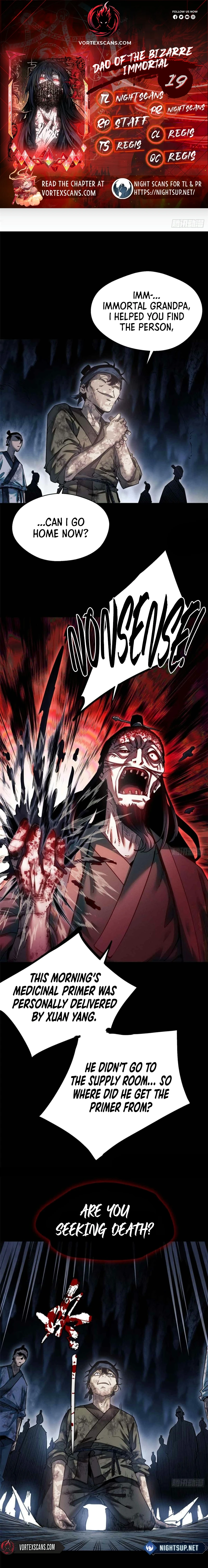 Dao of the Bizarre Immortal Chapter 19 - page 1