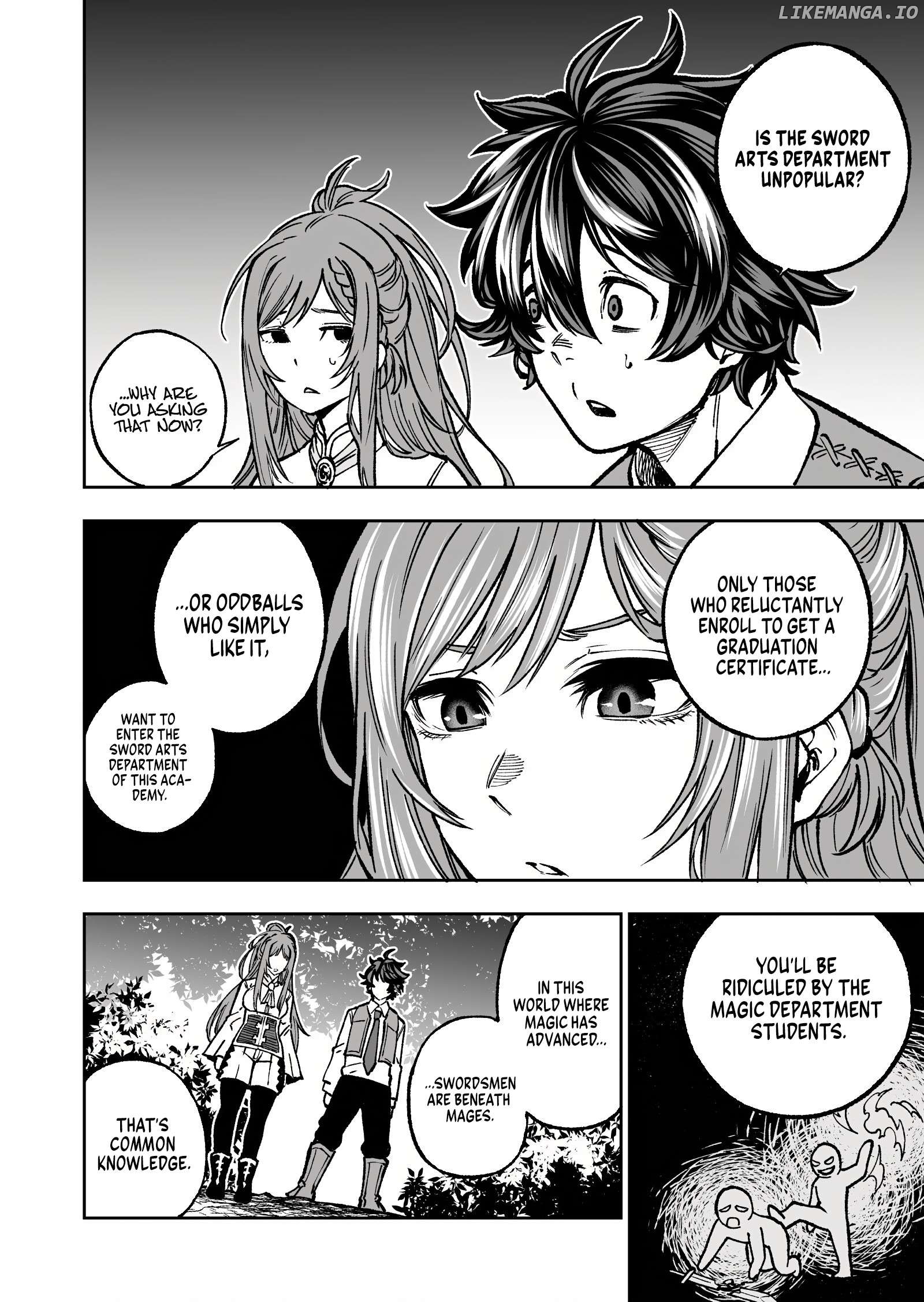 Umarekawatta Kensei, Kenshi ga Reiguu sareru Majutsu Shijou Shugi no Gakuen de Musou suru Chapter 1 - page 22