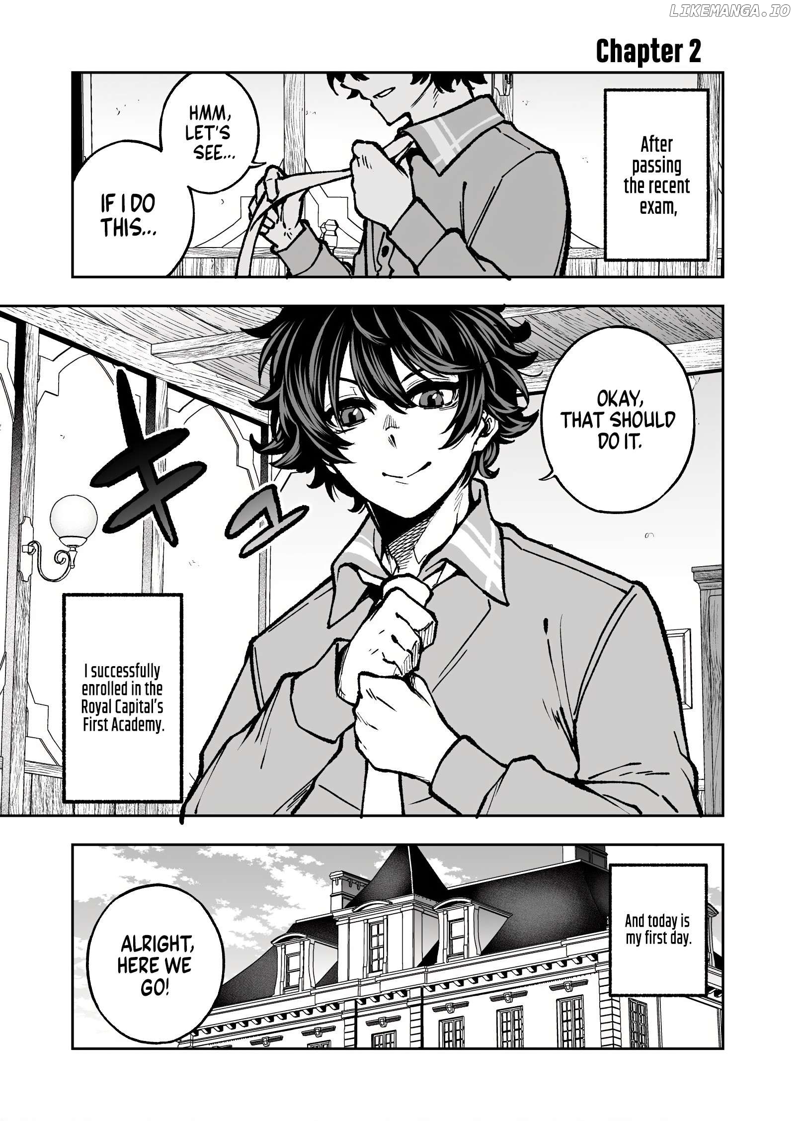 Umarekawatta Kensei, Kenshi ga Reiguu sareru Majutsu Shijou Shugi no Gakuen de Musou suru Chapter 2 - page 1
