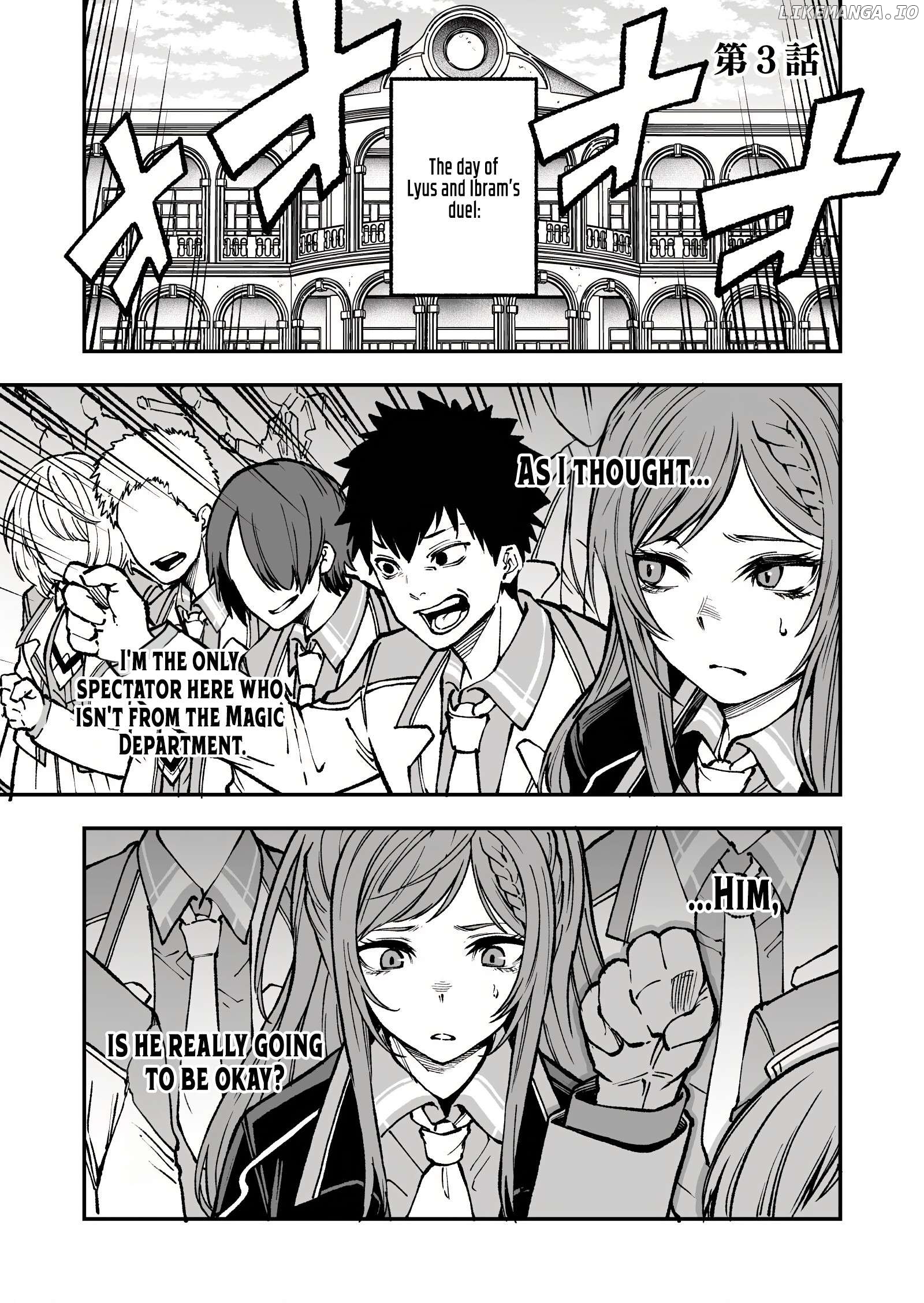 Umarekawatta Kensei, Kenshi ga Reiguu sareru Majutsu Shijou Shugi no Gakuen de Musou suru Chapter 3 - page 1
