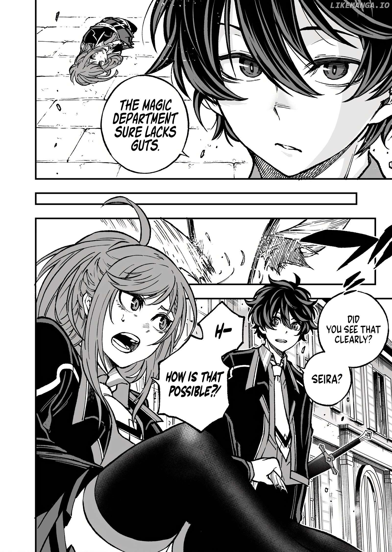 Umarekawatta Kensei, Kenshi ga Reiguu sareru Majutsu Shijou Shugi no Gakuen de Musou suru Chapter 4 - page 32