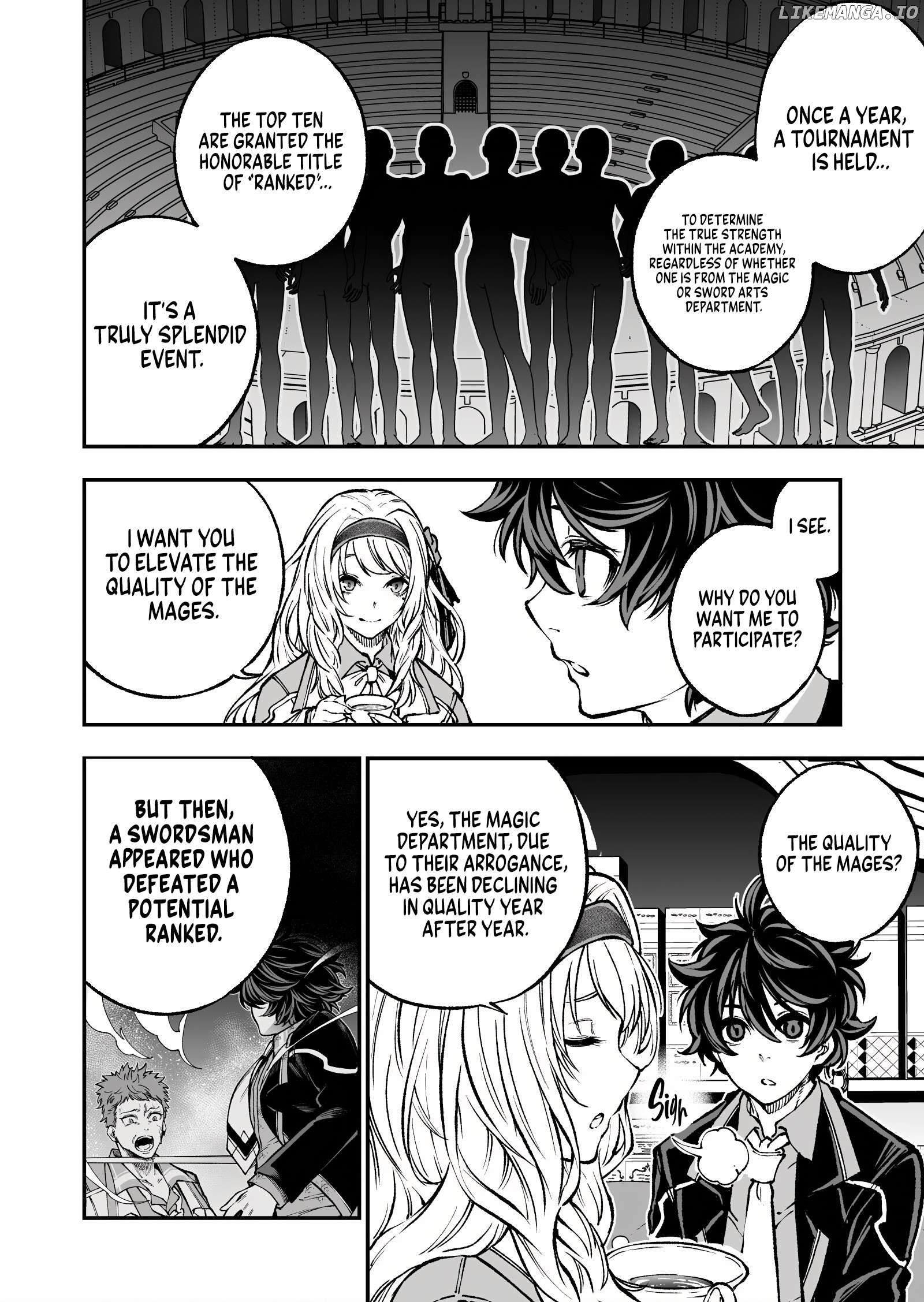 Umarekawatta Kensei, Kenshi ga Reiguu sareru Majutsu Shijou Shugi no Gakuen de Musou suru Chapter 4 - page 8