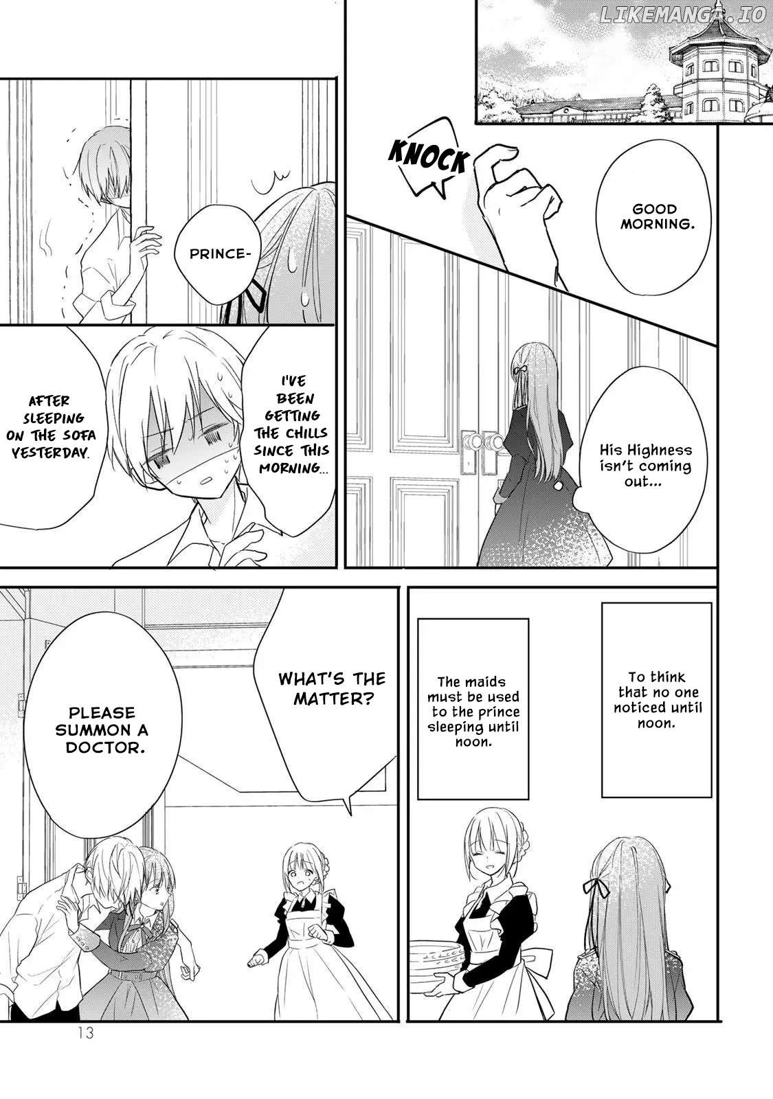 Tsukareta Ouji-sama to Kyouikugakari no Goreijou no Hanashi Chapter 1 - page 12