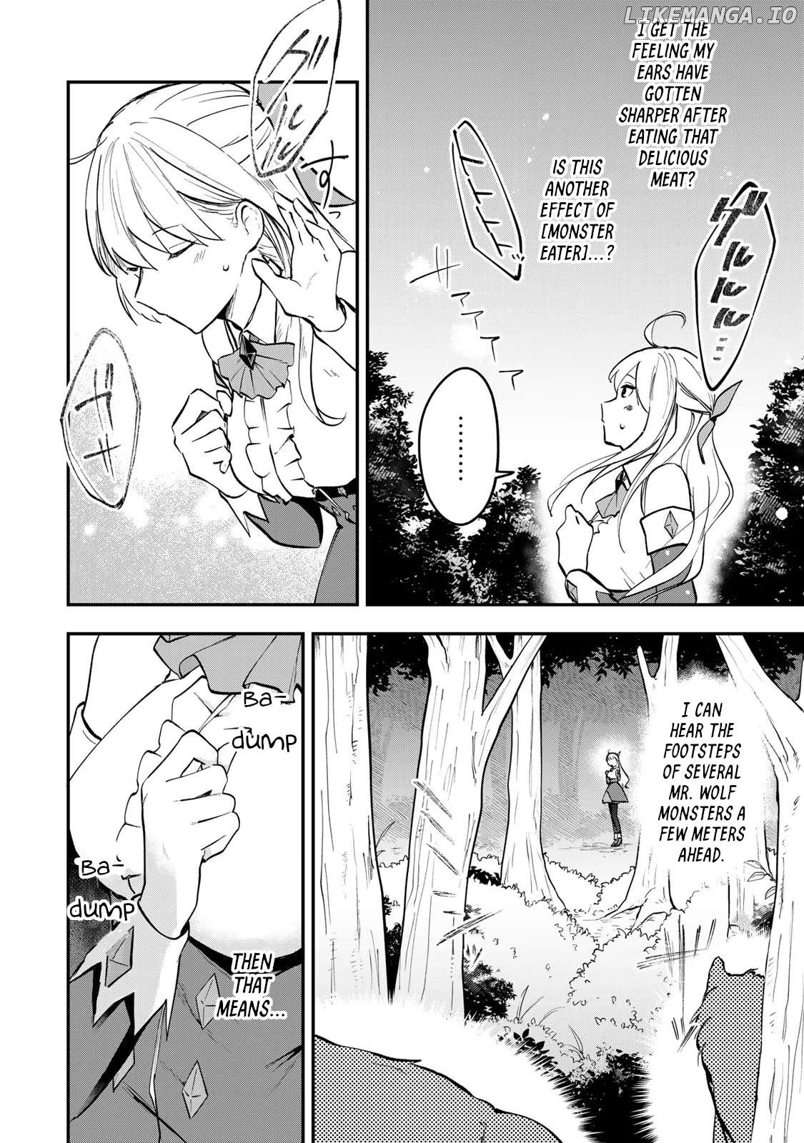 [Pakupaku desu wa] Tsuihousareta Ojou-sama no "Monster wo Taberu Hodo Tsuyoku Naru" Skill wa, 1-shoku de 1 Level Up suru Zendaimimon no Saikyou Skill deshita. 3-nichi de Jinrui Saikyou ni narimashita wa~! Chapter 1 - page 28