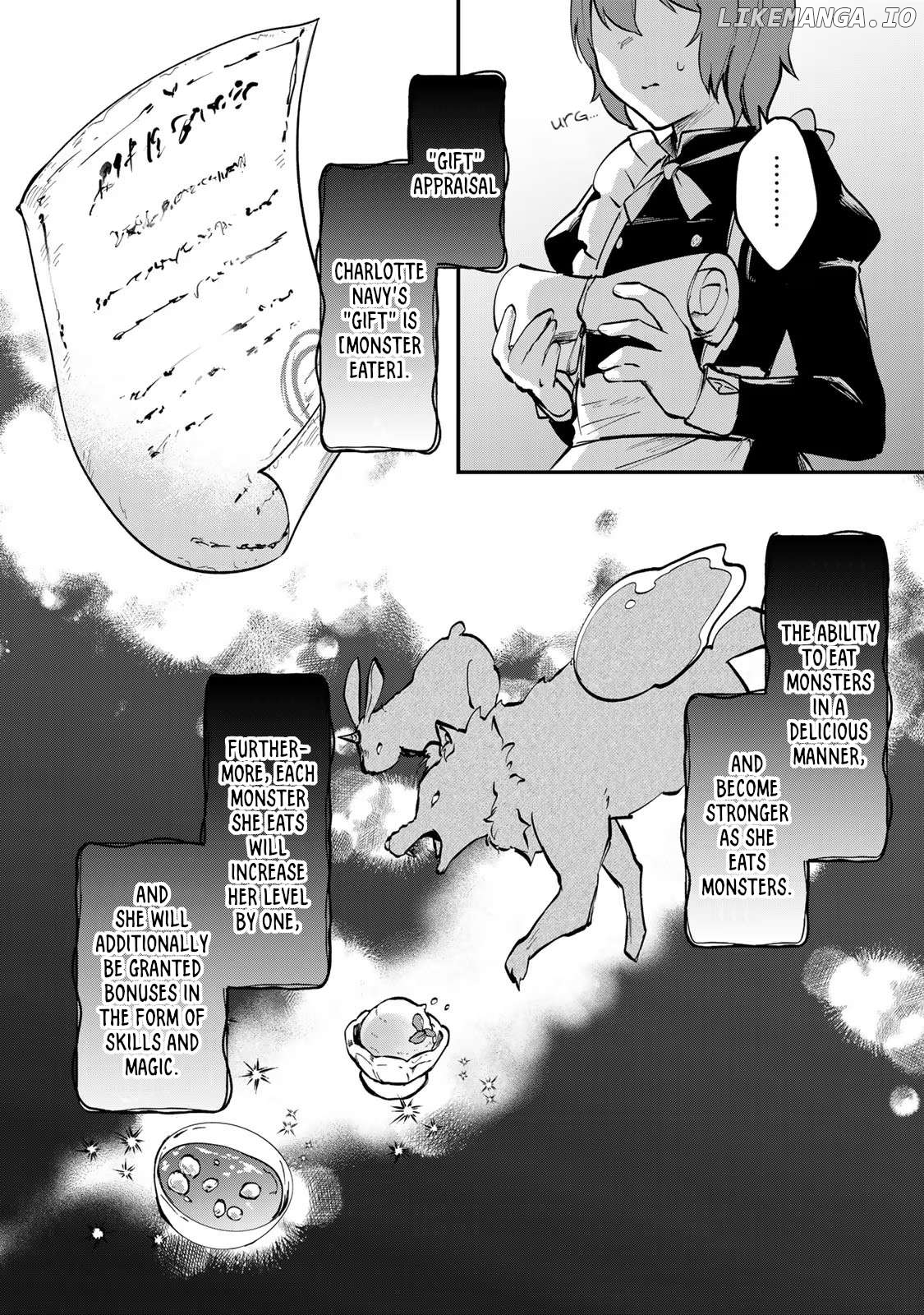 [Pakupaku desu wa] Tsuihousareta Ojou-sama no "Monster wo Taberu Hodo Tsuyoku Naru" Skill wa, 1-shoku de 1 Level Up suru Zendaimimon no Saikyou Skill deshita. 3-nichi de Jinrui Saikyou ni narimashita wa~! Chapter 1 - page 30