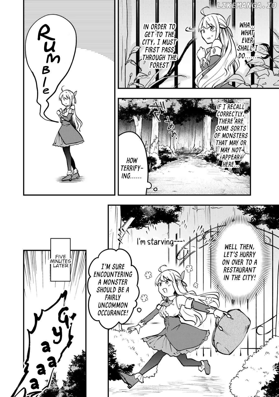 [Pakupaku desu wa] Tsuihousareta Ojou-sama no "Monster wo Taberu Hodo Tsuyoku Naru" Skill wa, 1-shoku de 1 Level Up suru Zendaimimon no Saikyou Skill deshita. 3-nichi de Jinrui Saikyou ni narimashita wa~! Chapter 1 - page 7