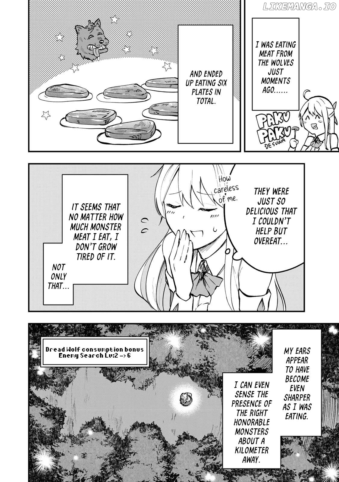 [Pakupaku desu wa] Tsuihousareta Ojou-sama no "Monster wo Taberu Hodo Tsuyoku Naru" Skill wa, 1-shoku de 1 Level Up suru Zendaimimon no Saikyou Skill deshita. 3-nichi de Jinrui Saikyou ni narimashita wa~! Chapter 2 - page 2