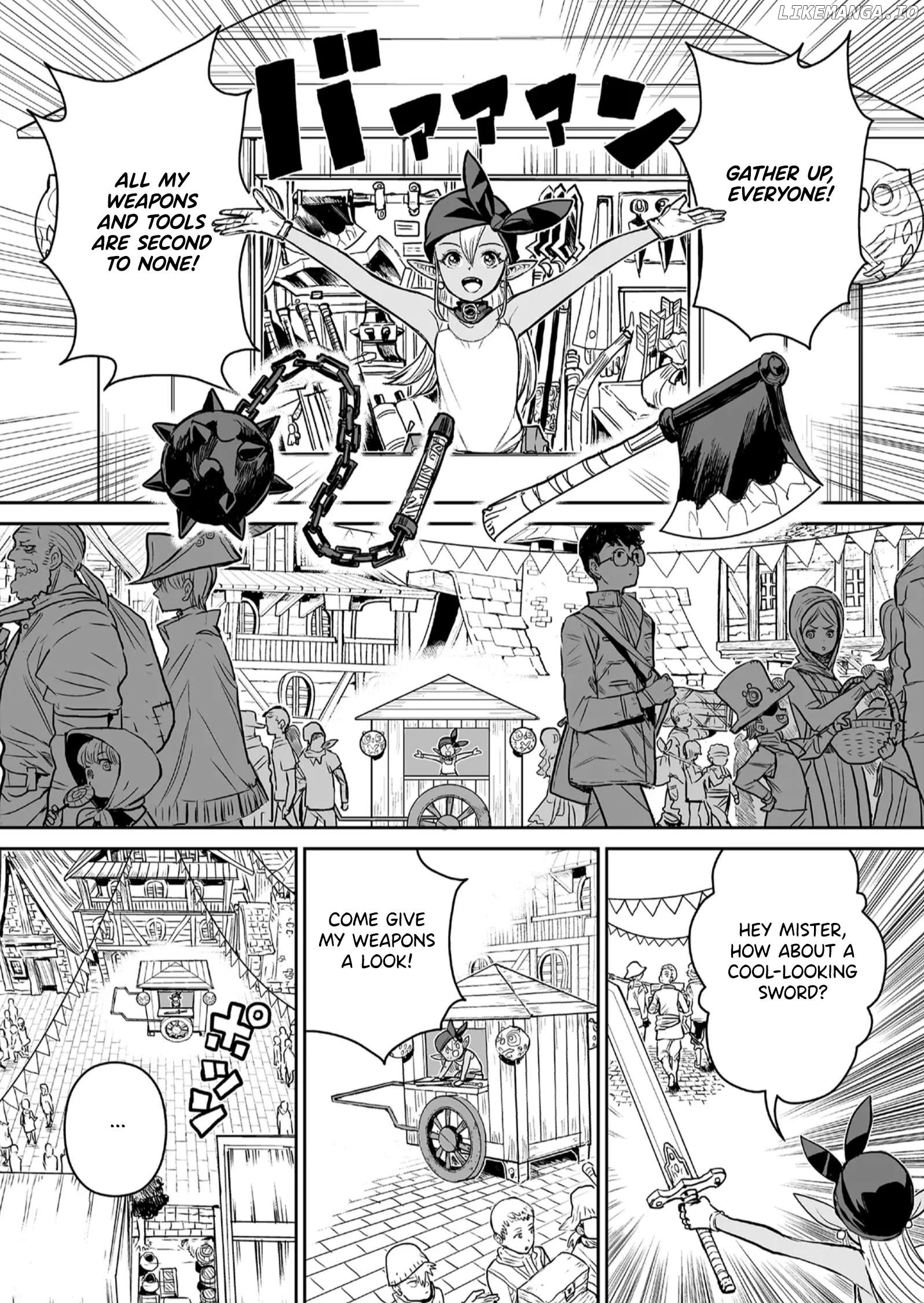 Abandoned: The Hero Who's So Strong He Breaks Every Weapon and The Elf Blacksmith Chapter 1 - page 13