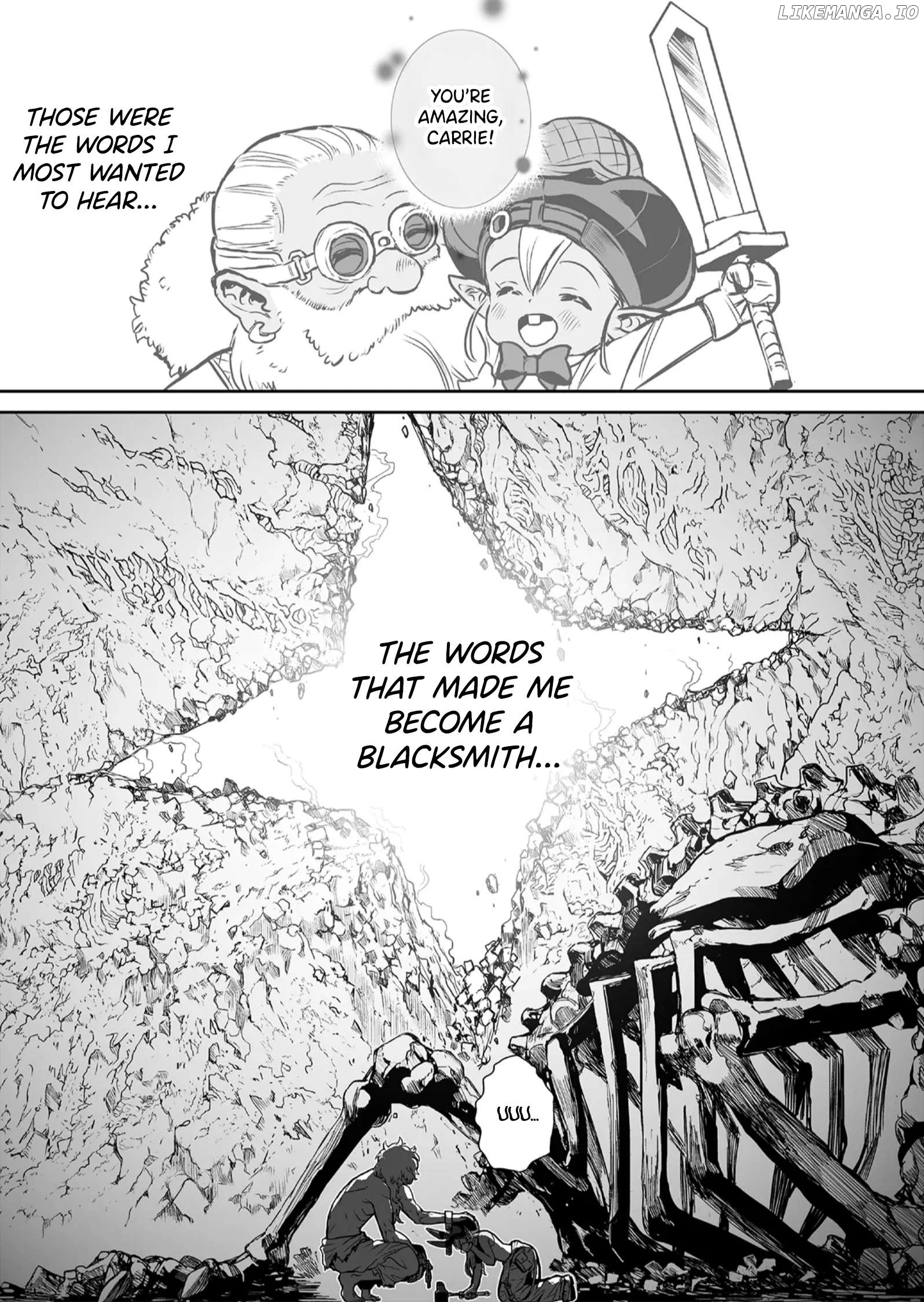 Abandoned: The Hero Who's So Strong He Breaks Every Weapon and The Elf Blacksmith Chapter 1 - page 49