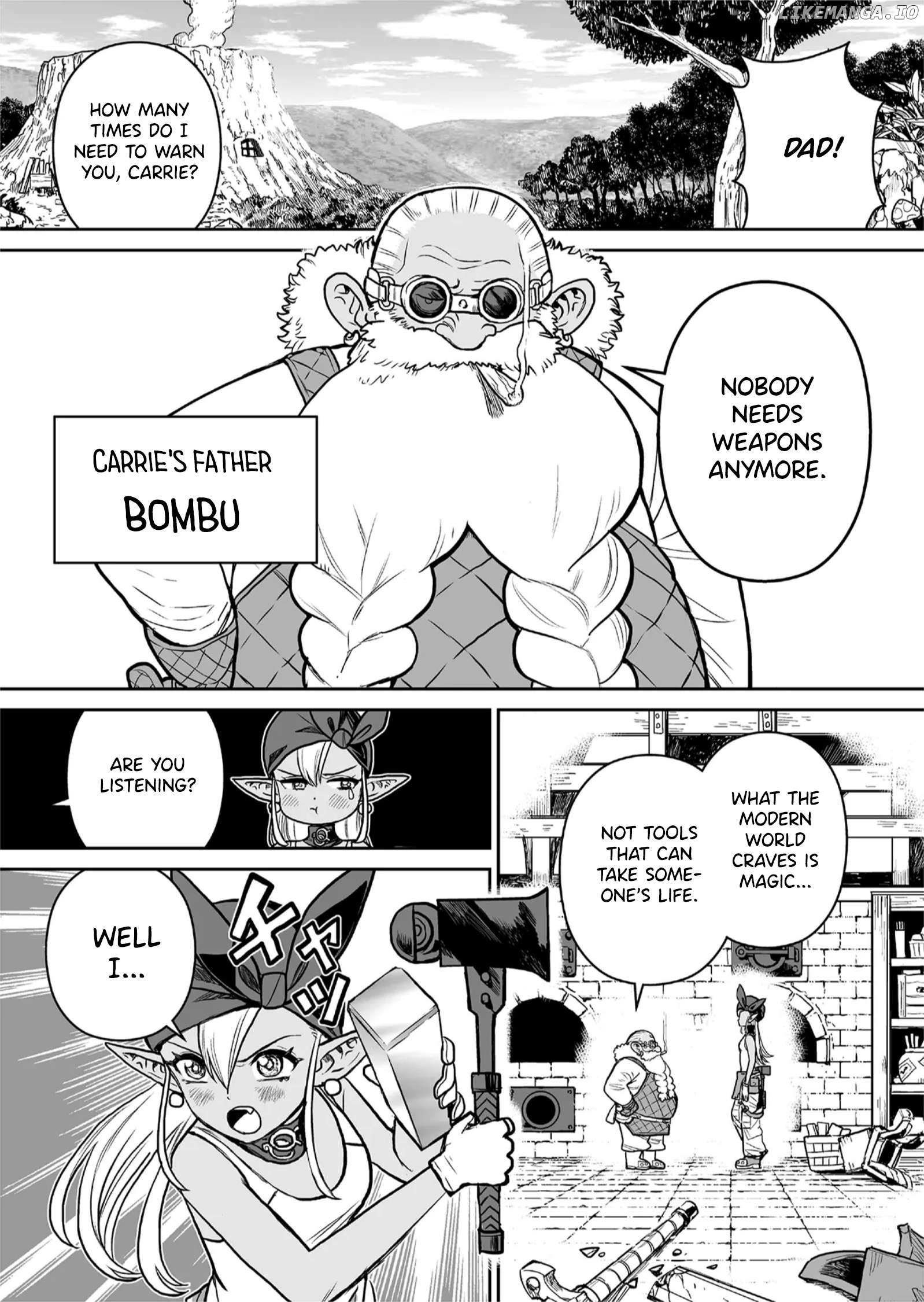 Abandoned: The Hero Who's So Strong He Breaks Every Weapon and The Elf Blacksmith Chapter 1 - page 5