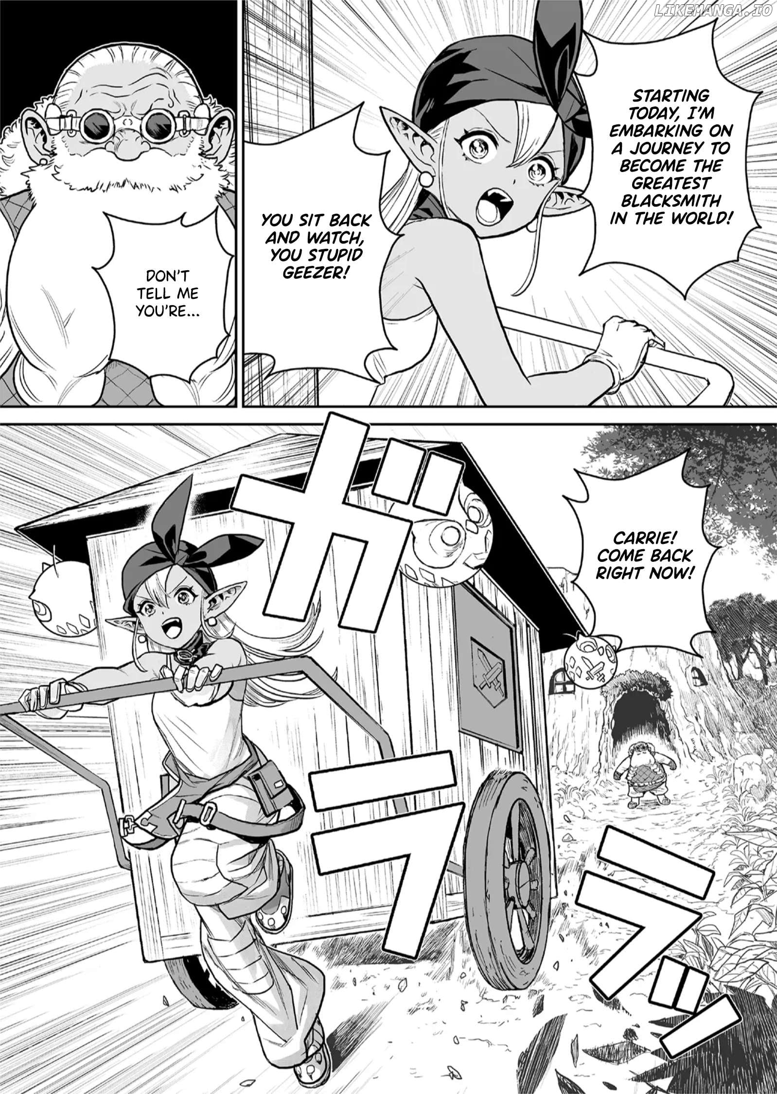 Abandoned: The Hero Who's So Strong He Breaks Every Weapon and The Elf Blacksmith Chapter 1 - page 9