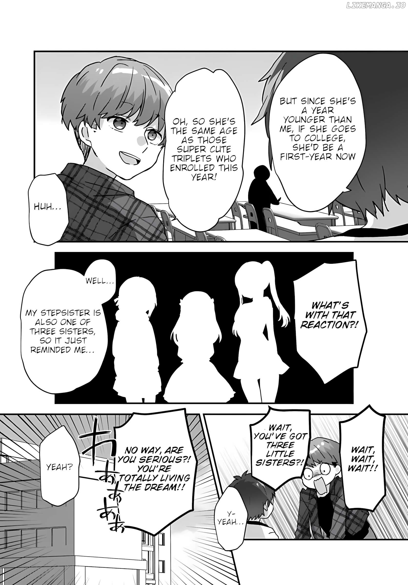 Daigaku Nyuugakuji Kara Uwasa Sareteita Bishoujo San Shimai, Ikiwakareteita Gimai Datta. Chapter 1 - page 6