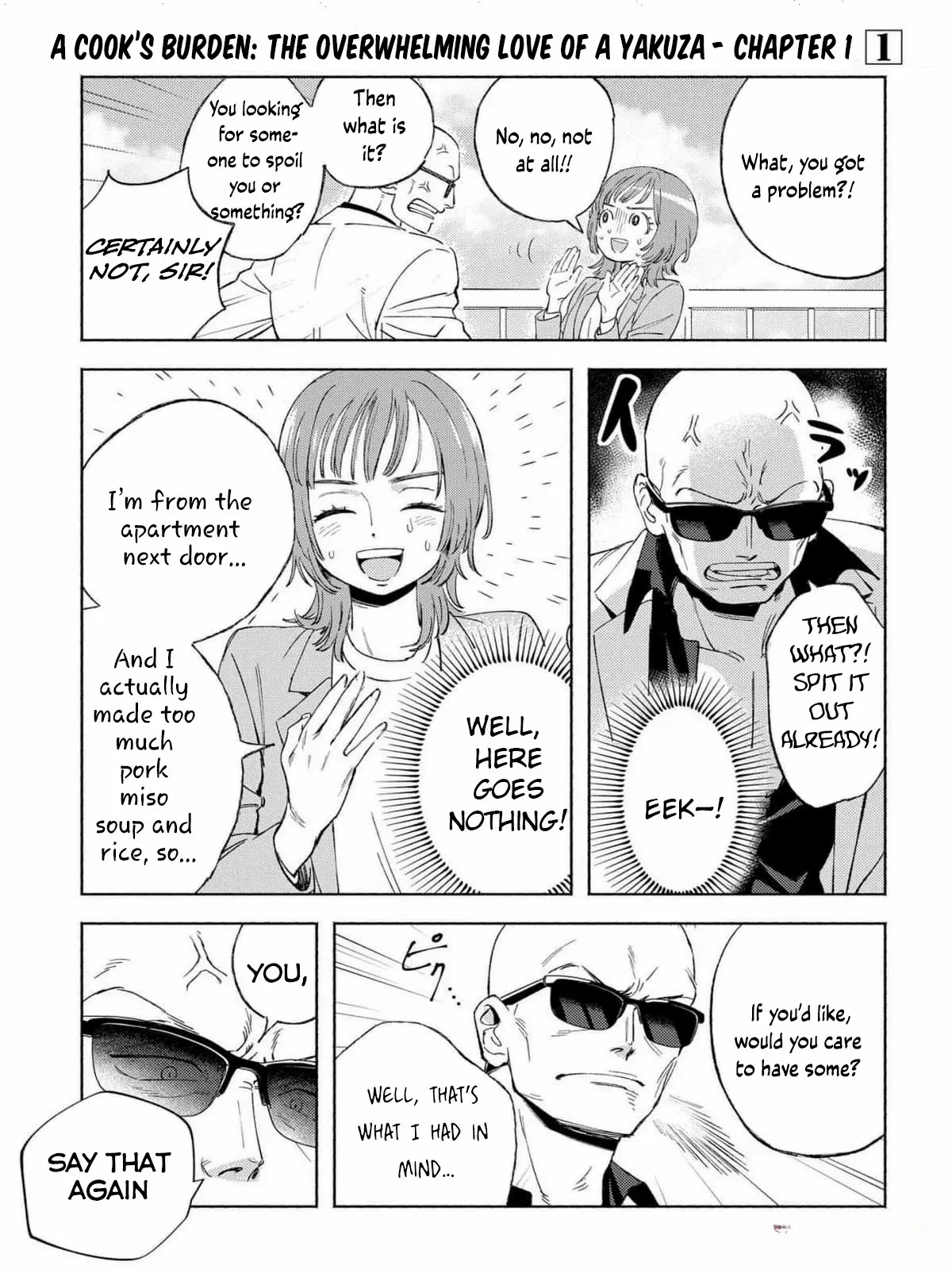 Yakuza love is too heavy for a girl who cooks rice Chapter 1 - page 11