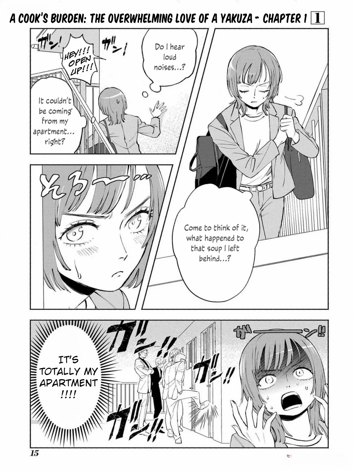 Yakuza love is too heavy for a girl who cooks rice Chapter 1 - page 15