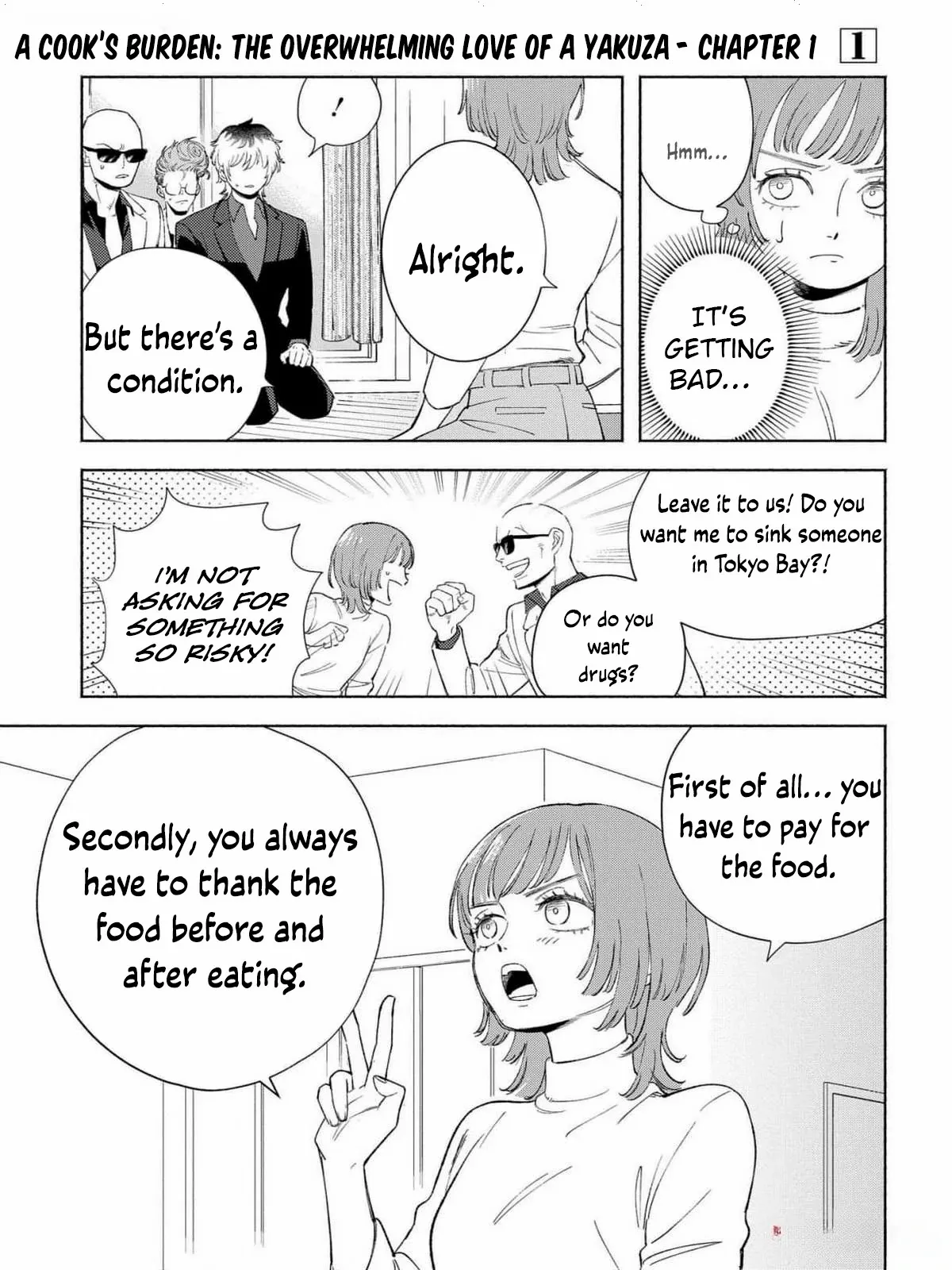 Yakuza love is too heavy for a girl who cooks rice Chapter 1 - page 21