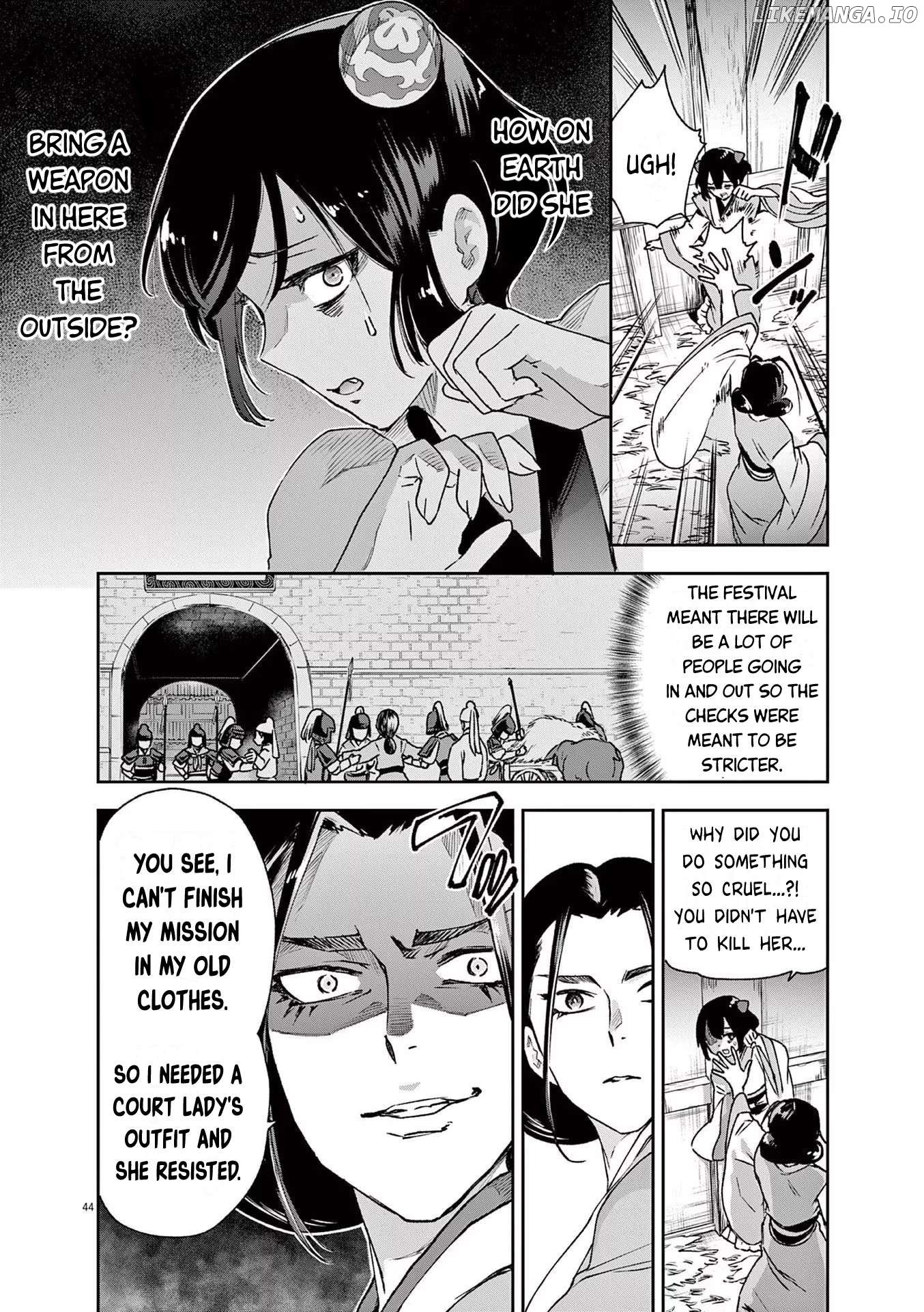Ansatsu Koukyuu ~Ansatsu Nyokan Karin wa Yuttari Ikitai~ Chapter 1 - page 45