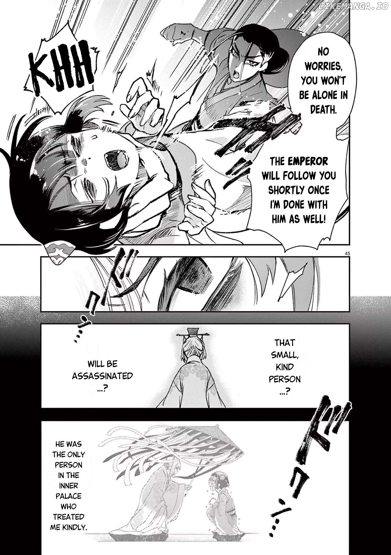 Ansatsu Koukyuu ~Ansatsu Nyokan Karin wa Yuttari Ikitai~ Chapter 1 - page 46