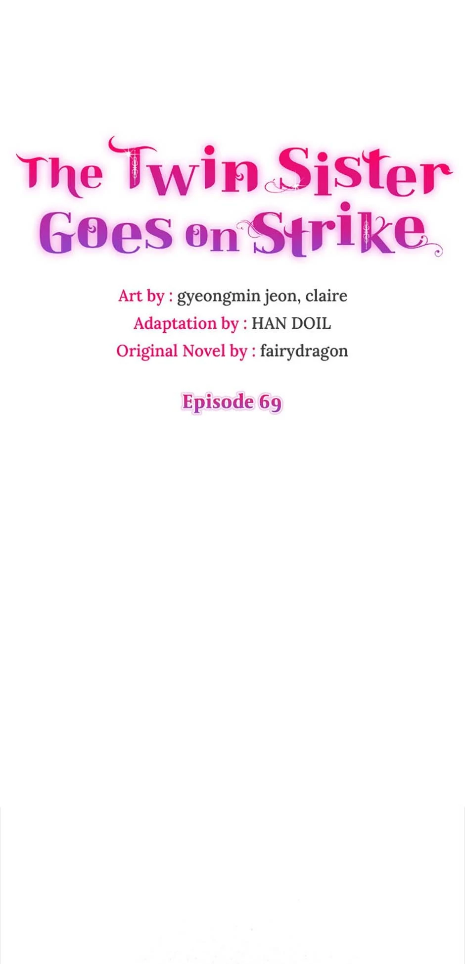 The Twin Sister Goes on Strike Chapter 69 - page 1