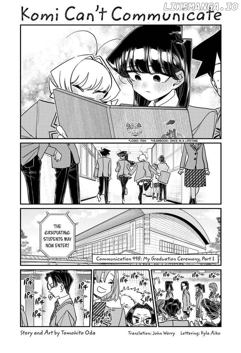 Komi-san wa Komyushou Desu Chapter 498 - page 1