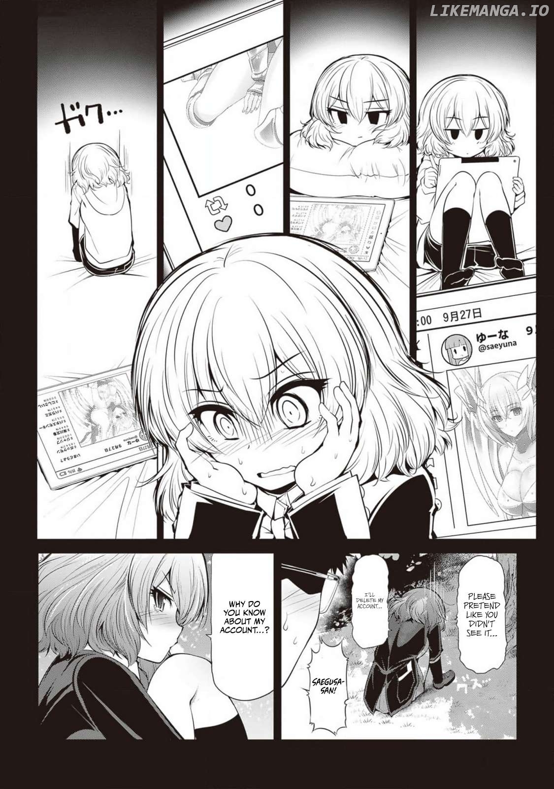 Saegusa-San Wa Megane-Senpai To Koi O Egaku Chapter 6 - page 10