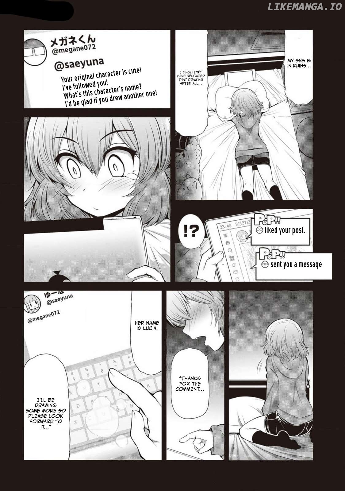 Saegusa-San Wa Megane-Senpai To Koi O Egaku Chapter 6 - page 12