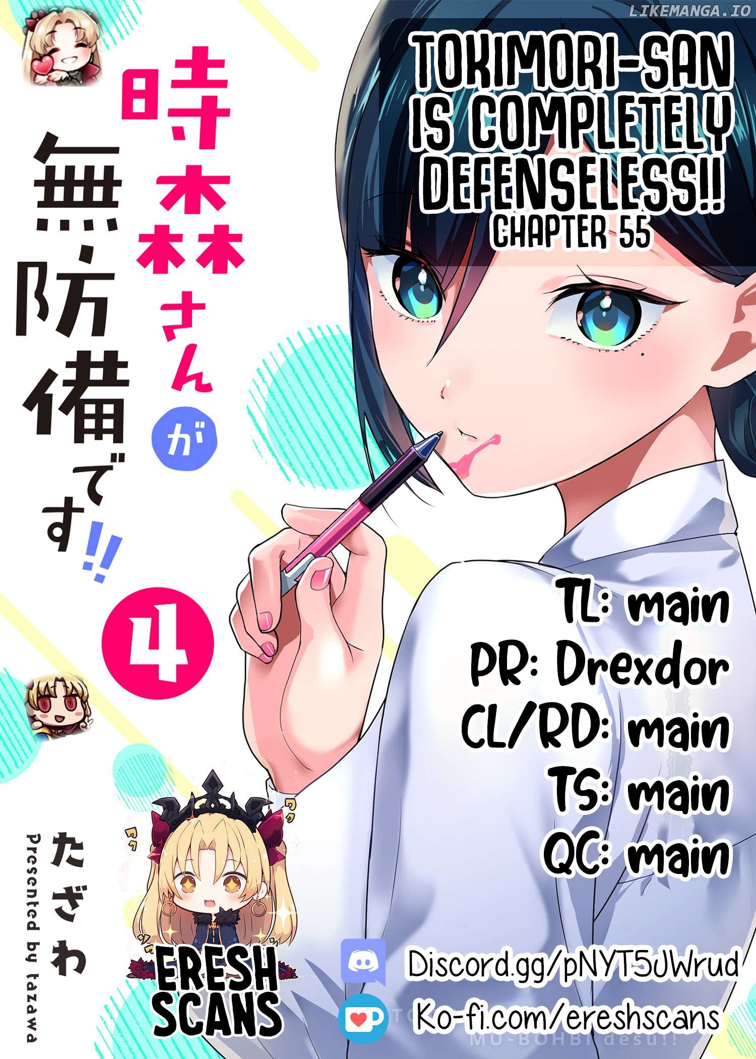 Tokimori-san Is Completely Defenseless!! Chapter 55 - page 1