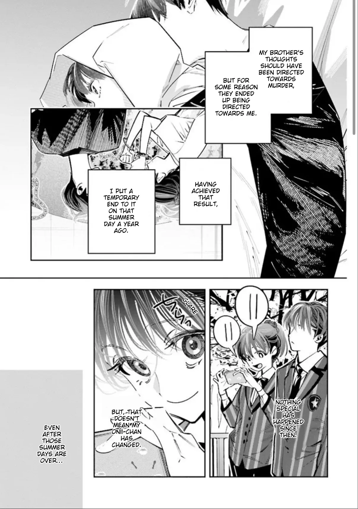 I Reincarnated As The Little Sister Of A Death Game Manga's Murder Mastermind And Failed Chapter 24 - page 3