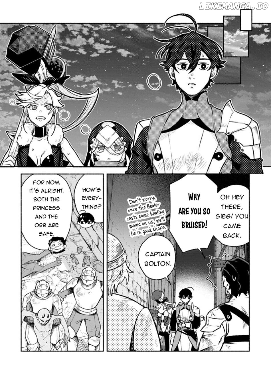 Sono Monban, Saikyou Nitsuki Tsuihou Sareta Bougyo Ryoku 9999 No Senshi, Outo No Monban Toshite Musou Suru Chapter 33.2 - page 7