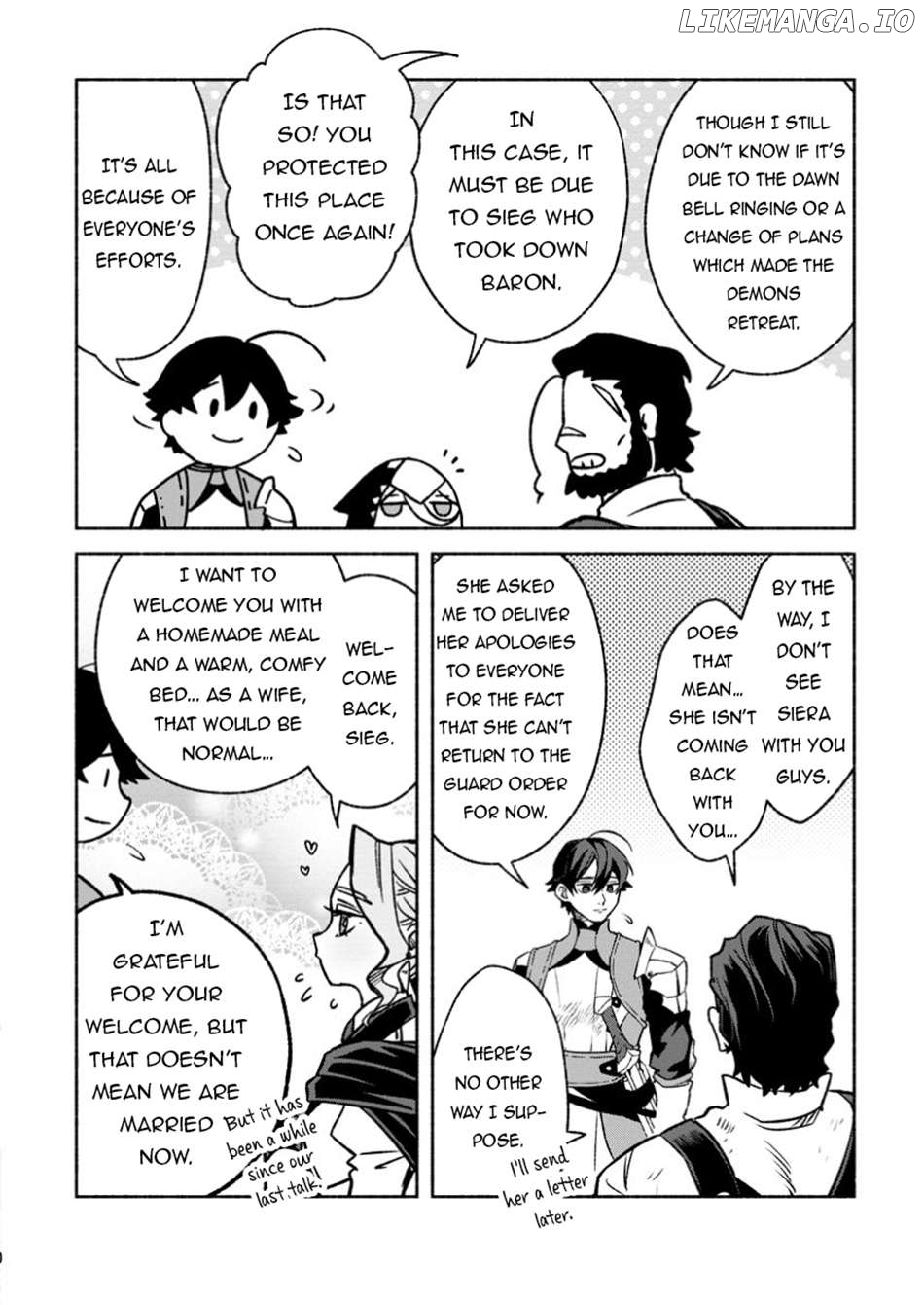 Sono Monban, Saikyou Nitsuki Tsuihou Sareta Bougyo Ryoku 9999 No Senshi, Outo No Monban Toshite Musou Suru Chapter 33.2 - page 8