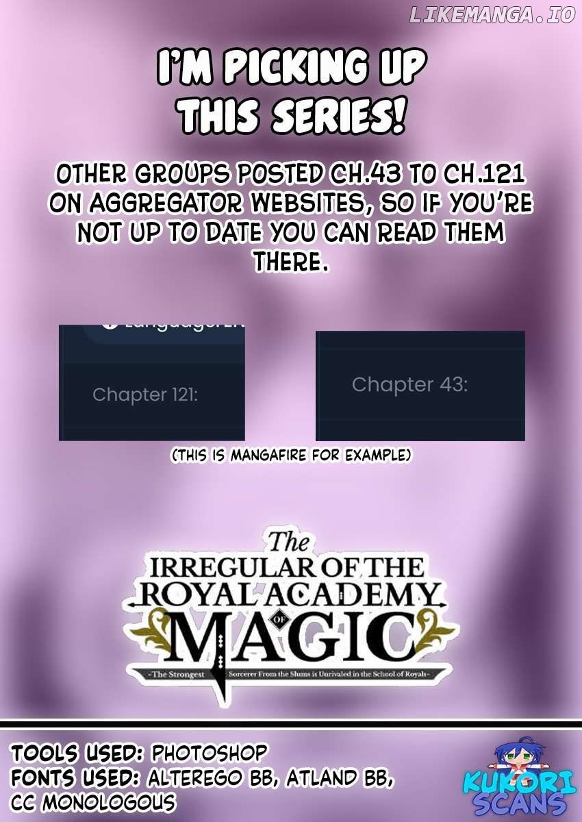 The Irregular Of The Royal Academy Of Magic ~The Strongest Sorcerer From The Slums Is Unrivaled In The School Of Royals ~ Chapter 122 - page 20