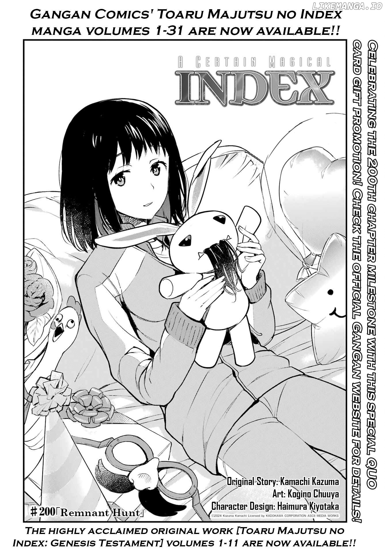 To Aru Majutsu no Kinsho Mokuroku Chapter 200 - page 6
