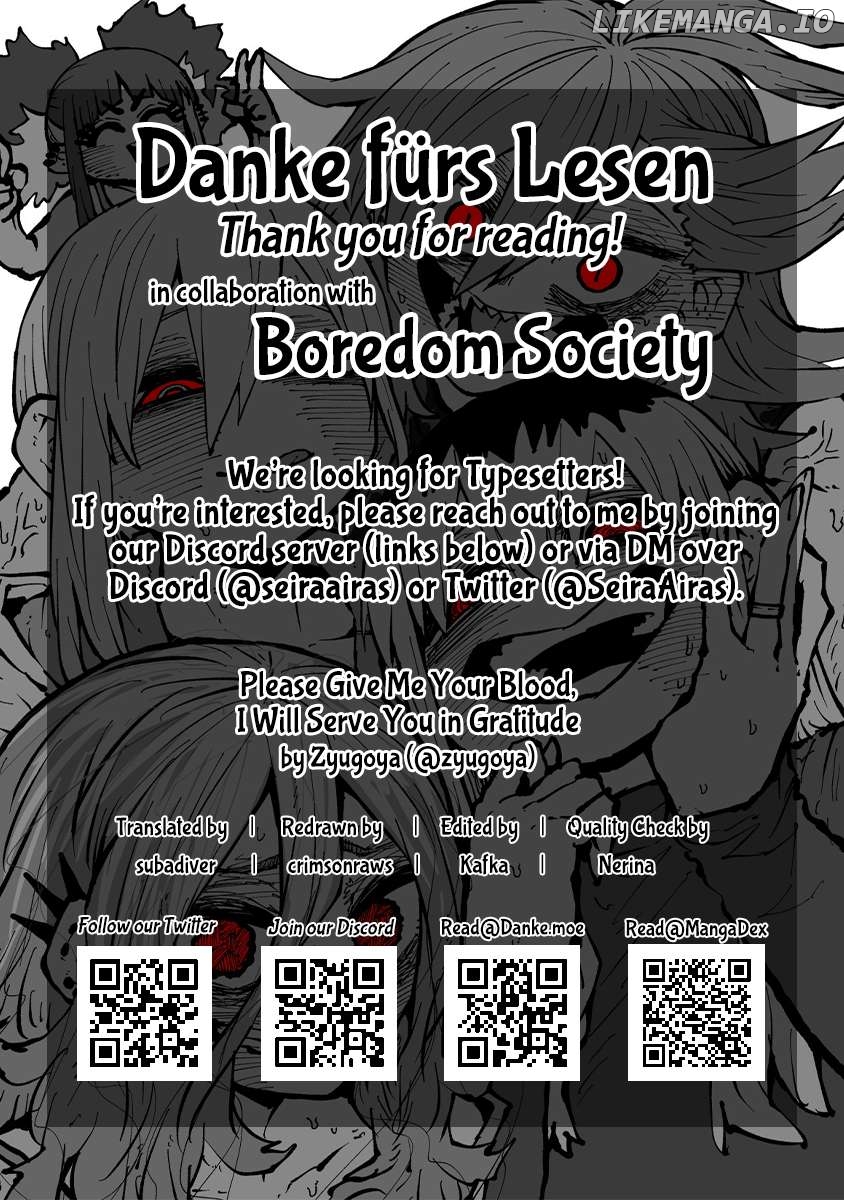 Please Give Me Your Blood, I Will Serve You In Gratitude Chapter 46 - page 12