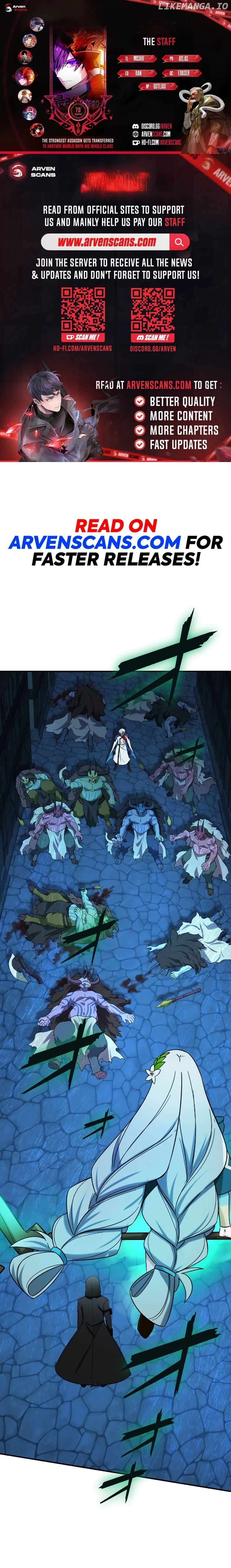 The strongest assassin gets transferred to another world with his whole class Chapter 70 - page 1