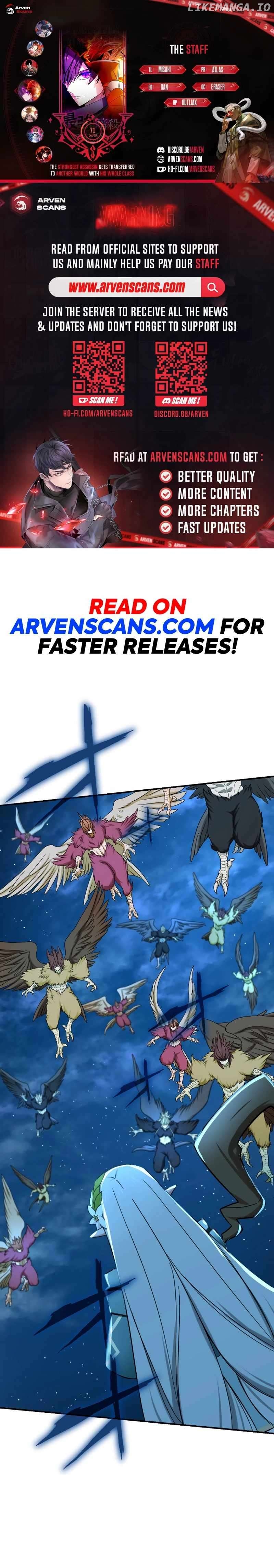 The strongest assassin gets transferred to another world with his whole class Chapter 71 - page 1