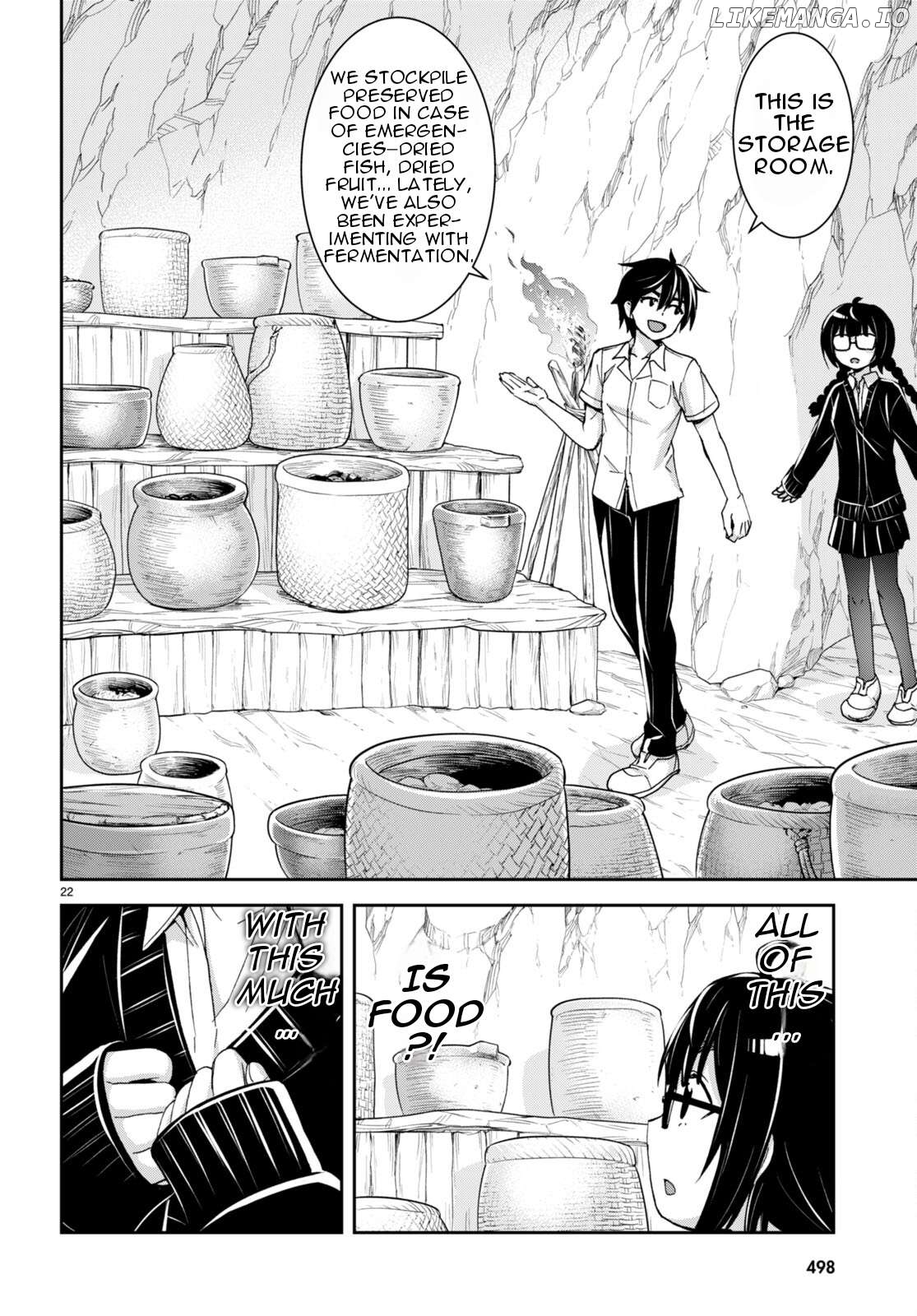 Isekai Yurutto Survival Seikatsu: Gakkou no Minna to Isekai no Mujintou ni Tenishitakedo Ore Dake Rakushou desu Chapter 28 - page 23
