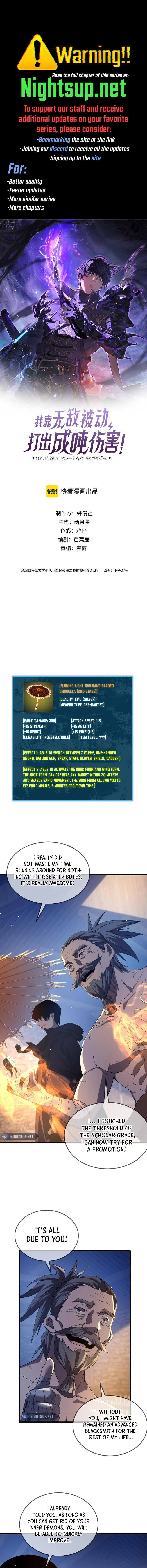 I Rely on My Invincibility to Deal Tons of Damage Passively! Chapter 63 - page 1