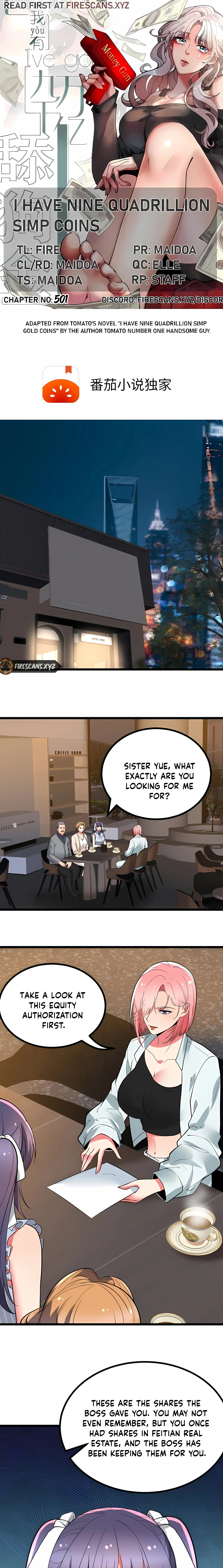 I have 90 billion licking gold Chapter 501 - page 1