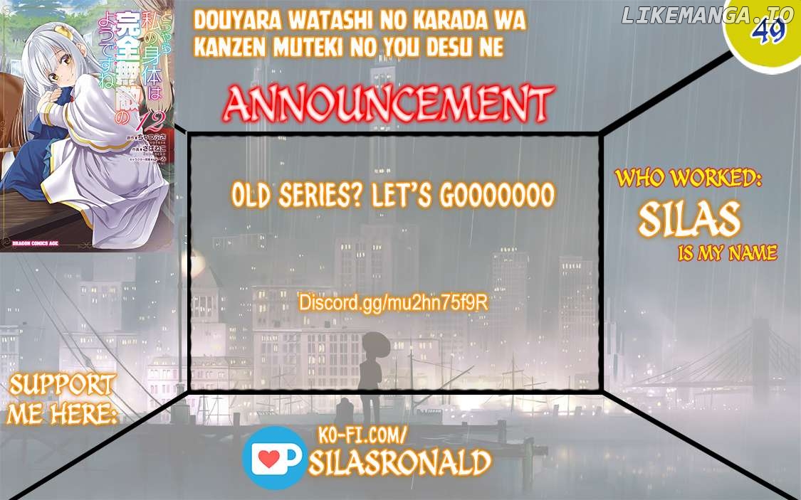Douyara Watashi No Karada Wa Kanzen Muteki No You Desu Ne Chapter 49 - page 1