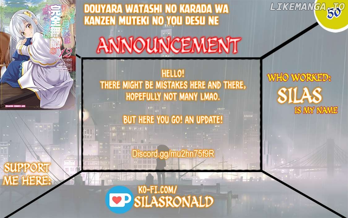 Douyara Watashi No Karada Wa Kanzen Muteki No You Desu Ne Chapter 50 - page 1