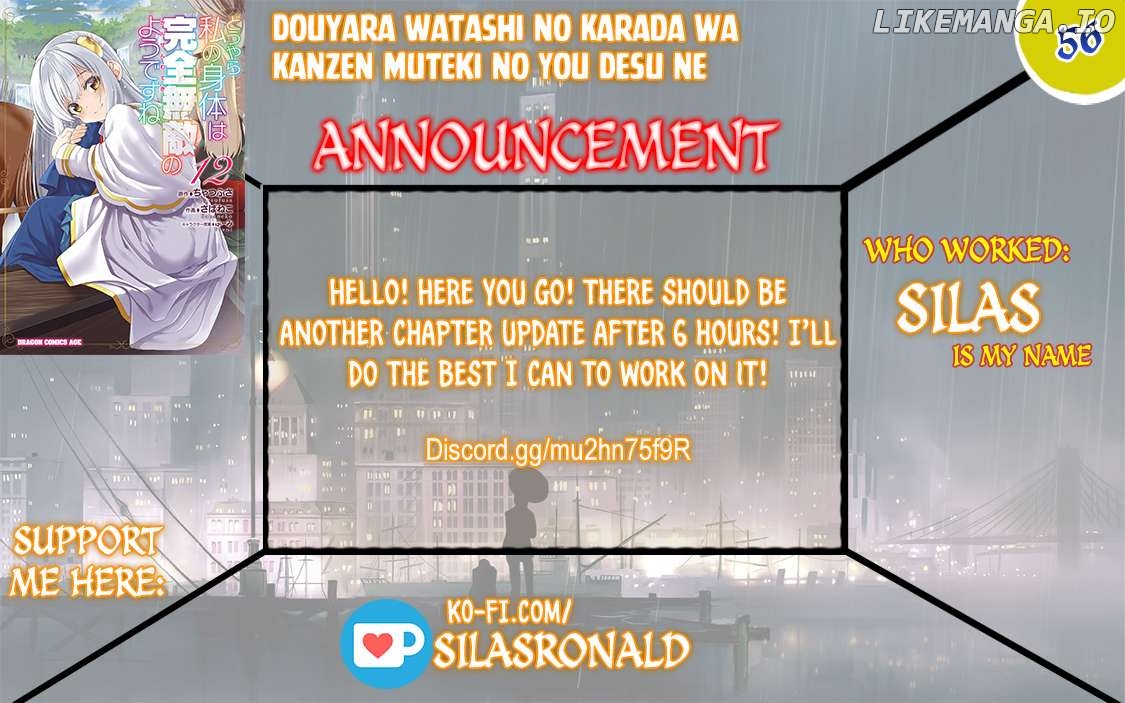 Douyara Watashi No Karada Wa Kanzen Muteki No You Desu Ne Chapter 56 - page 1