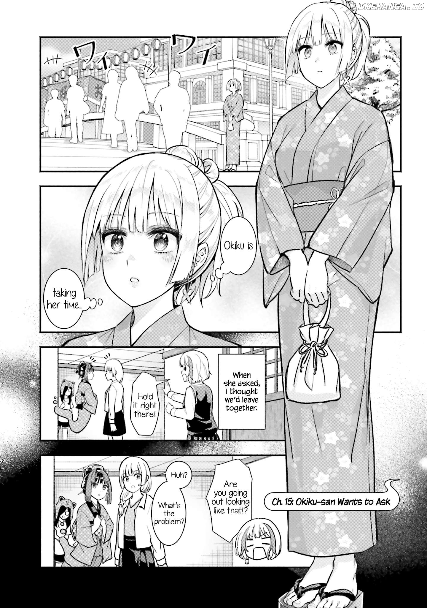 Okiku-San Wa Ichatsukitai Chapter 15 - page 1
