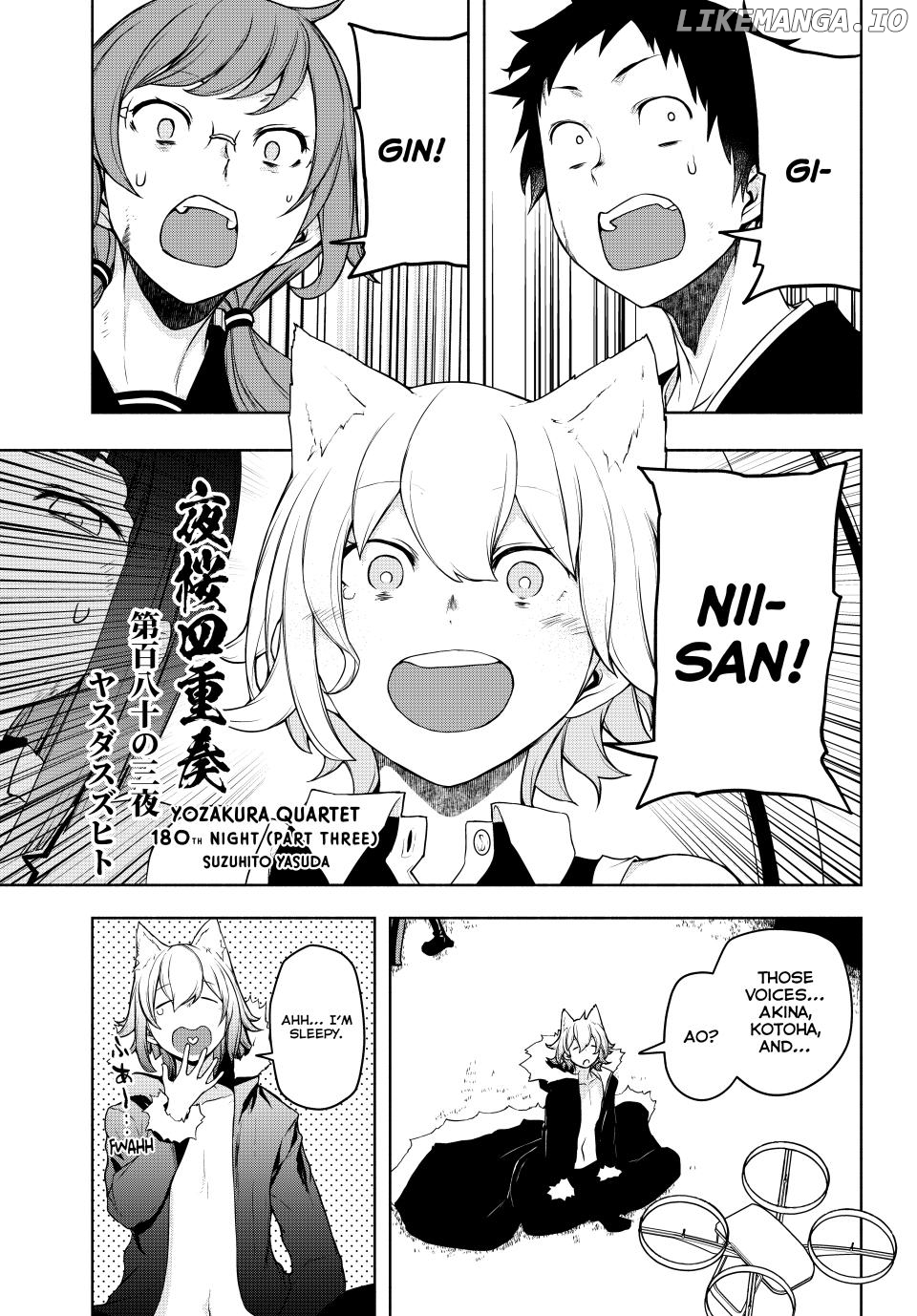 Yozakura Quartet Chapter 180.3 - page 1