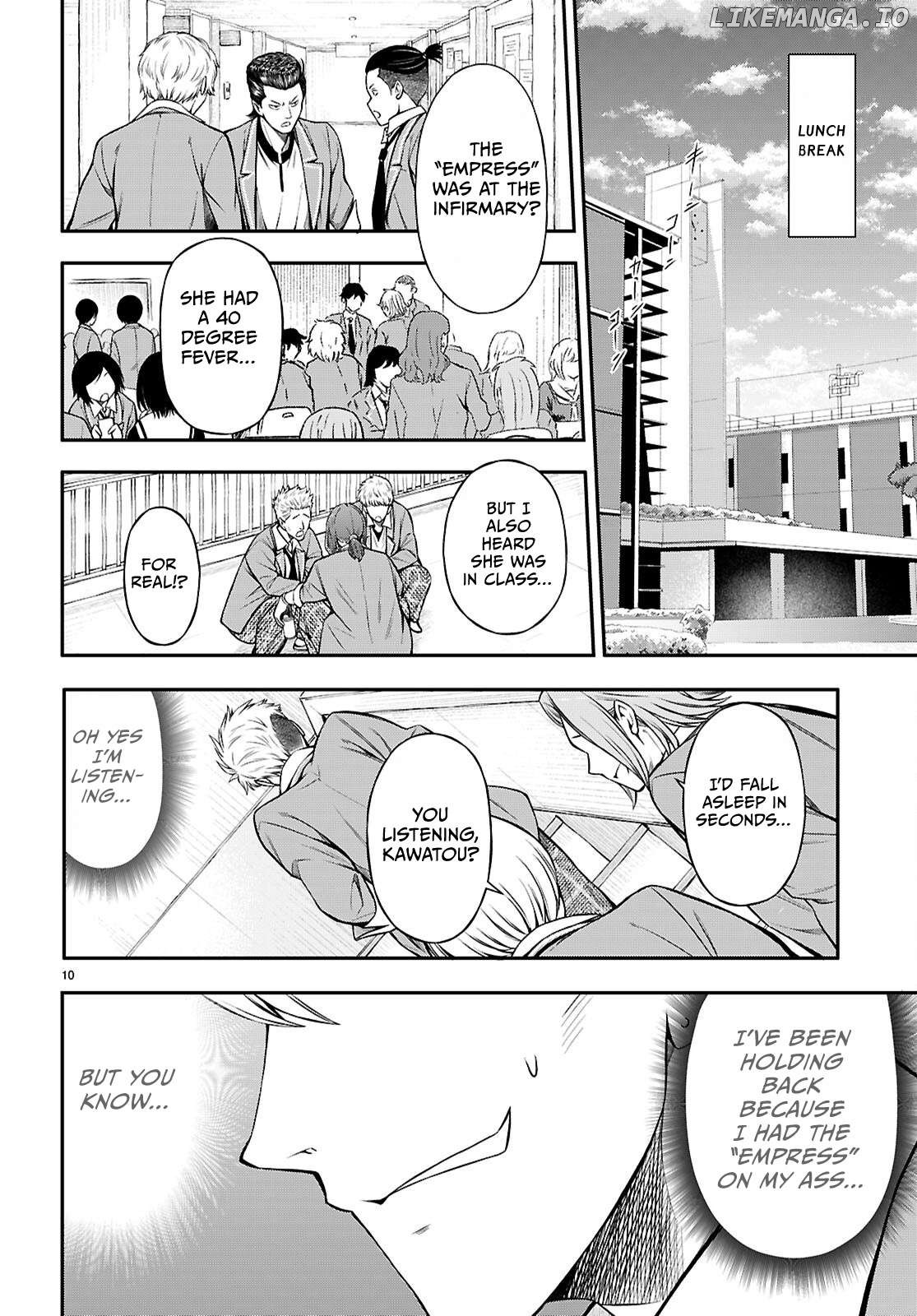 Houkago wa Kenka Saikyou no Gyaru ni Tsurekomareru Seikatsu Kanojo-tachi ni Sukarete, Boku mo Saikyou ni!? Chapter 8 - page 10