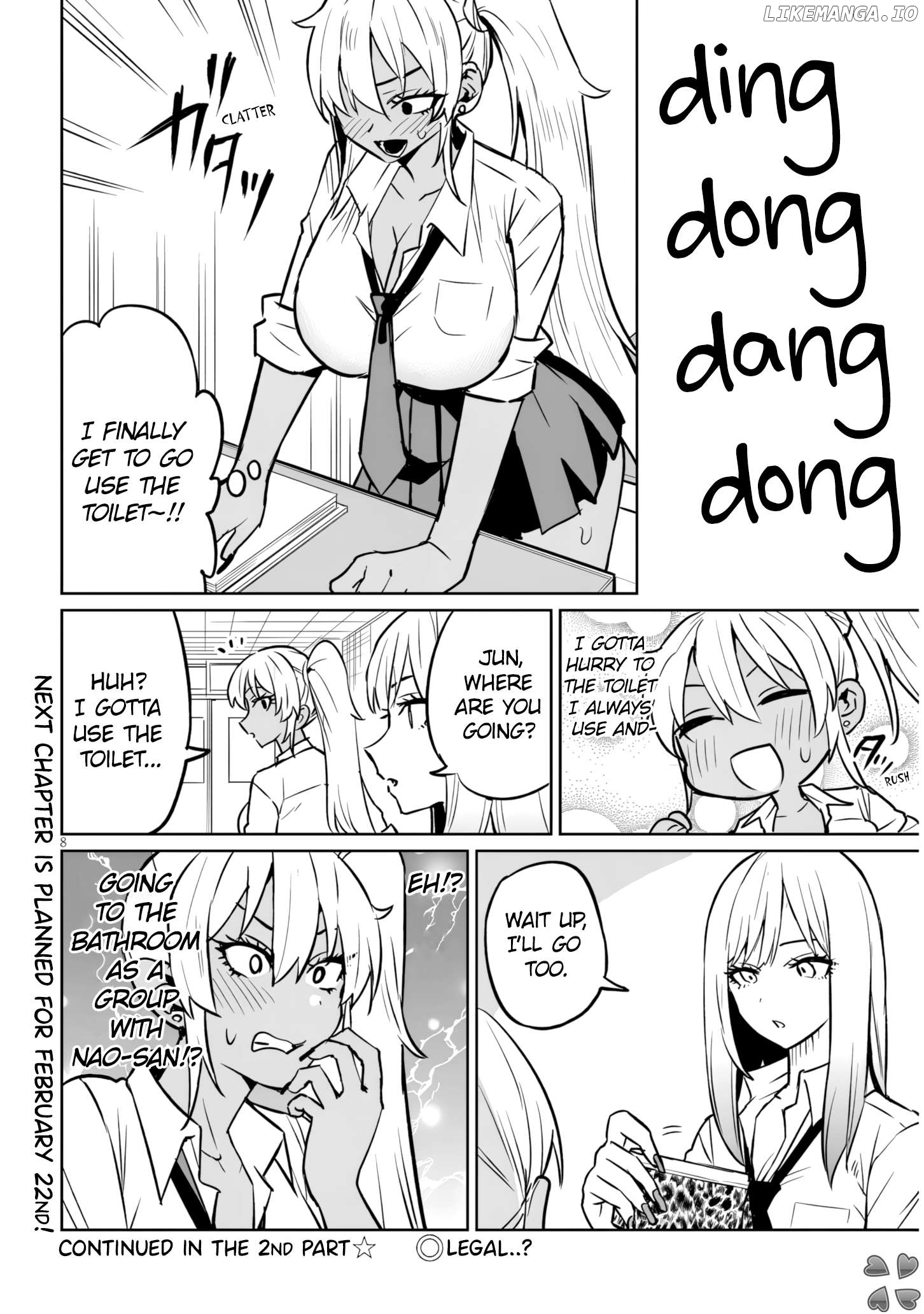Danshi Kokoseidakedo Gyaru ni TS Shimashita Chapter 14.1 - page 8
