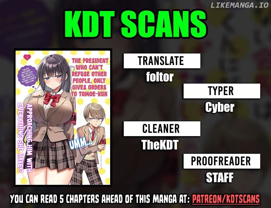 Kotowarenai Kaichou wa Tomoe-kun ni Dake shite Agetai Chapter 12 - page 1