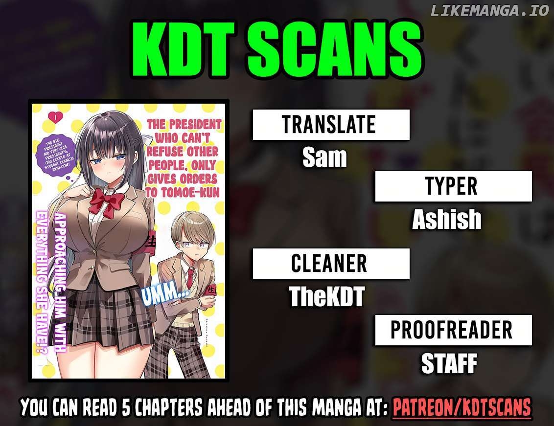 Kotowarenai Kaichou wa Tomoe-kun ni Dake shite Agetai Chapter 14 - page 1