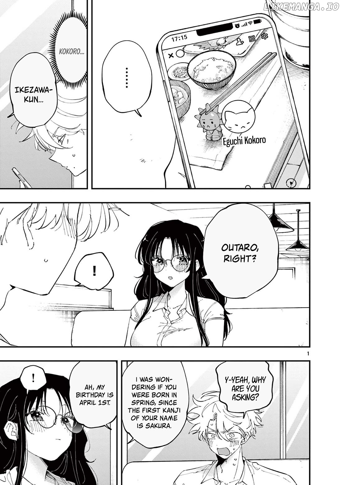 The Person Sitting Next to Me Looking at Me with Perverted Eyes Chapter 42 - page 1